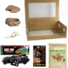 The Pet Express Corn Snake Starter Kit - Oak Vivarium (24")