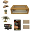 Medium Leopard Gecko Starter Kit - Monkfield Oak Vivarium (24")