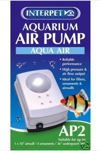 Interpet Aquarium Air Pump Aqua Air Ap2 1 Interpet Aquarium Air Pump Aqua Air Ap2