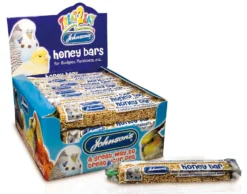 40 X Johnson's Treat2eat Budgie/parakeet Honey Bar 35g