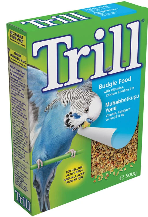 12 X Trill Budgie Seed 500g 1 12 X Trill Budgie Seed 500g