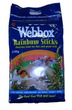 Webbox Rainbow Sticks Floating Koi & Pond Fish Food