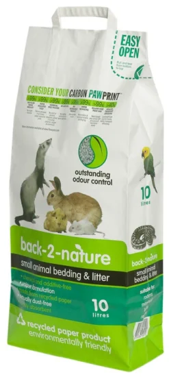 Back-2-Nature Recycled Paper Eco Friendly Small Animal Bedding & Litter