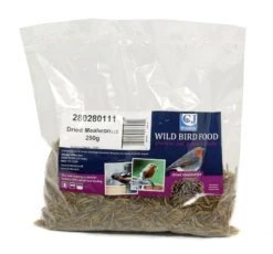 6 X C J Wildlife Dried Mealworms 250g