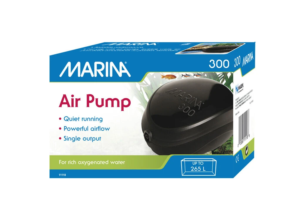 Marina 300 Air Pump For Aquariums Up To 265L 1 Marina 300 Air Pump For Aquariums Up To 265L