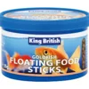 6 X King British Goldfish Floating Food Sticks (with Ihb)