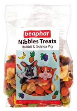 6 X Beaphar Rabbit & Guinea Pig Nibbles Treats 150g