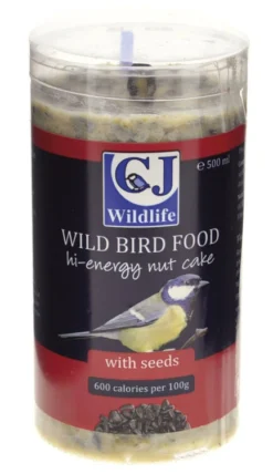 6 X C J Wildlife Hi Energy Nut Cake Tube Seeds 500ml