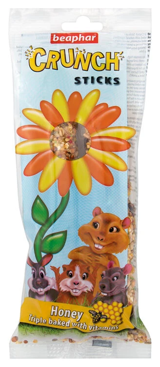 12 X Beaphar Small Animal Crunch Sticks Honey & Vitamins 1 12 X Beaphar Small Animal Crunch Sticks Honey & Vitamins