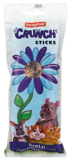 12 X Beaphar Small Animal Crunch Sticks Dental