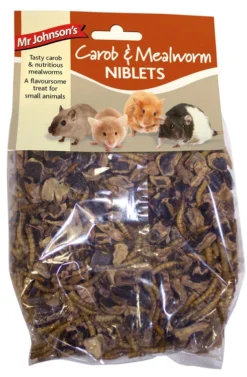 6 X Mr Johnsons Carob & Mealworm Niblets 150g