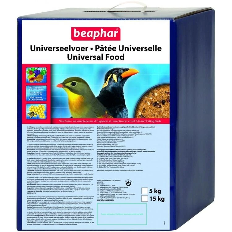 Beaphar Bogena Universal Softbill Food 5kg 1 Beaphar Bogena Universal Softbill Food 5kg