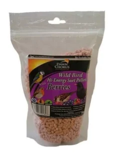 18 X Dawn Chorus Suet Pellets Berry Re-sealable Pouch 500g