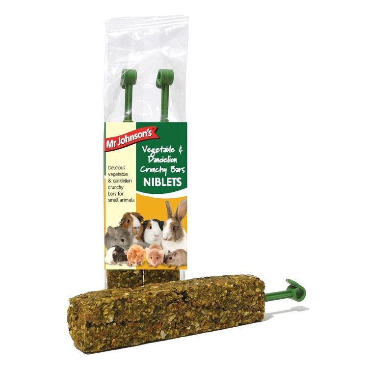 8 X Mr Johnsons Veg & Dandelion Crunchy Niblets Bar 120g 1 8 X Mr Johnsons Veg & Dandelion Crunchy Niblets Bar 120g