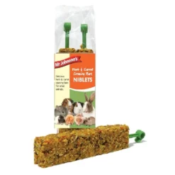 8 X Mr Johnsons Herb & Carrot Crunchy Niblets Bar 120g