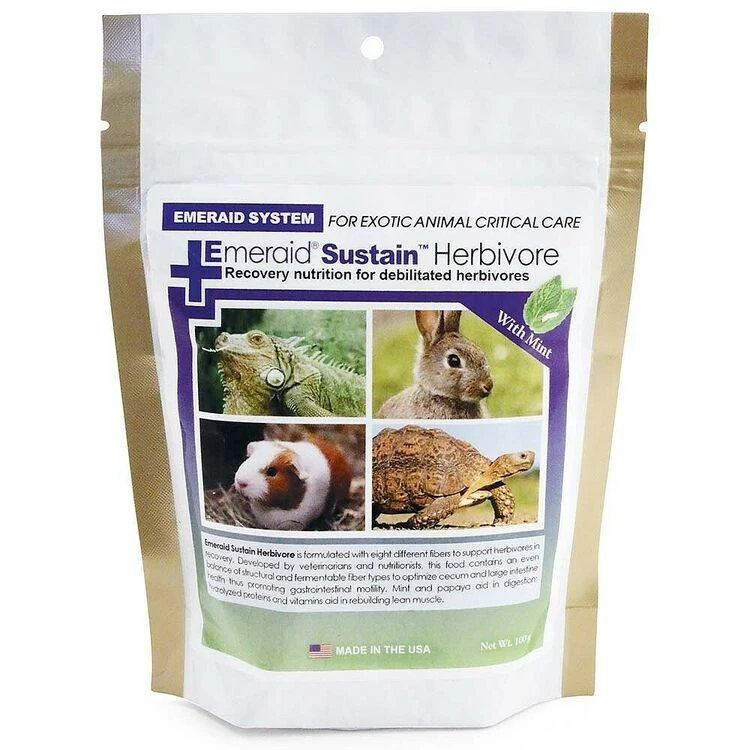 Lafeber's Emeraid Sustain Herbivore With Mint - 100g 1 Lafeber's Emeraid Sustain Herbivore With Mint - 100g