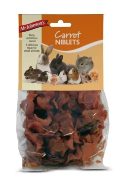 6 X 80g Mr Johnson's Small Animal Treat Carrot Niblets