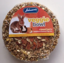 8 X Johnson's Rabbit & Guinea Pig Veggie Bowl 180g