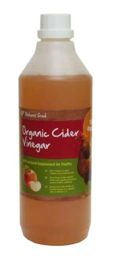 6 X Natures Grub Cider Vinegar 1ltr