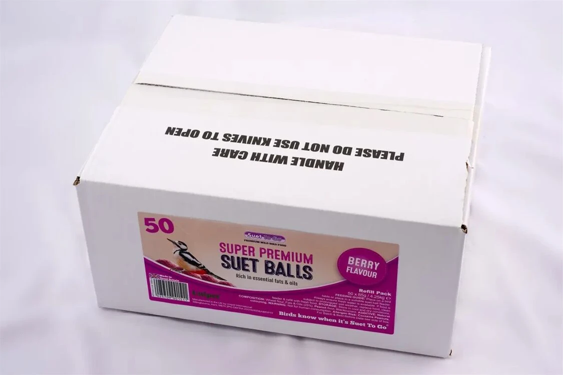 Suet To Go Premium Suet Balls Berry Refill (50 X 85g) 1 Suet To Go Premium Suet Balls Berry Refill (50 X 85g)