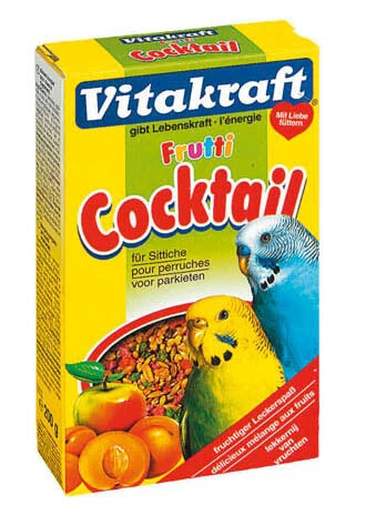 12 X Vitakraft Budgie Fruit Cocktail 200g 1 12 X Vitakraft Budgie Fruit Cocktail 200g