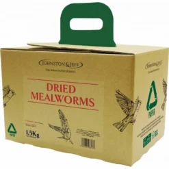Johnston & Jeff Dried Mealworms In EcoBox 1.5kg