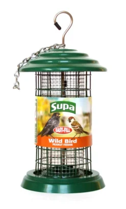 Supa Easy Fill Plastic Fortress Peanut Feeder Green 20cm