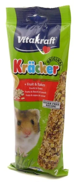 10 X Vitakraft Kracker Hamster Fruit-flakes