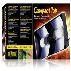 Exo Terra Compact Top Fluorescent Canopy Double 45cm