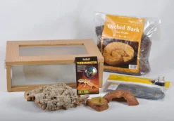 Royal Python/Ball Python Starter Kit Monkfield Oak Vivarium (18")