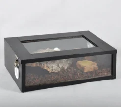 Royal Python/Ball Python Starter Kit Monkfield Black Vivarium (18") -PetNest Shop DSC0032edit