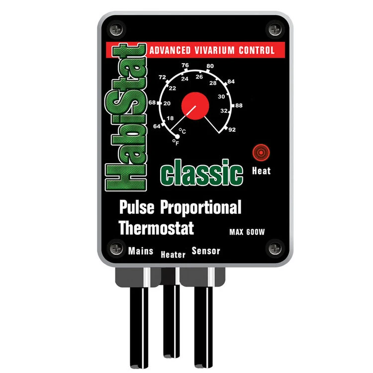 HabiStat Pulse Proportional Thermostat Black 600w 1 HabiStat Pulse Proportional Thermostat Black 600w