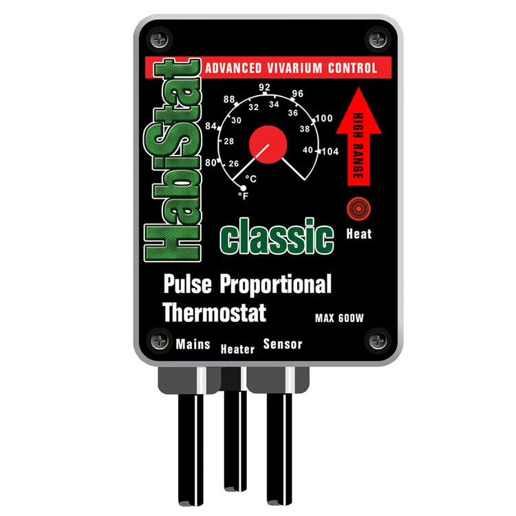 HabiStat Pulse Thermostat High Range Black 600w 1 HabiStat Pulse Thermostat High Range Black 600w
