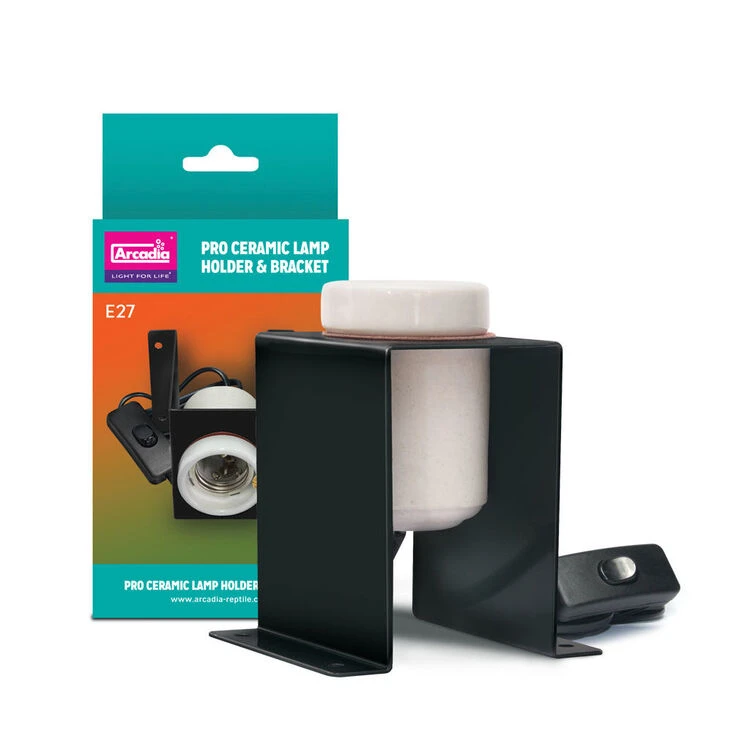 Arcadia Ceramic Lamp Holder Plus Bracket Pro 1 Arcadia Ceramic Lamp Holder Plus Bracket Pro