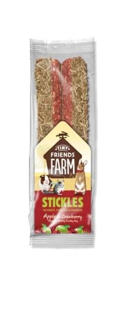 8 X Supreme Tiny Friends Farm Stickles With Apple & Cranberry 100g