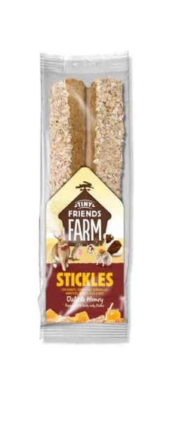 8 X Supreme Tiny Friends Farm Stickles With Oats & Honey 100g