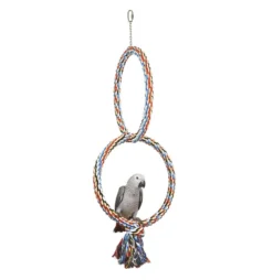 Sky Pet Products Coloured Double Ring Bird Toy