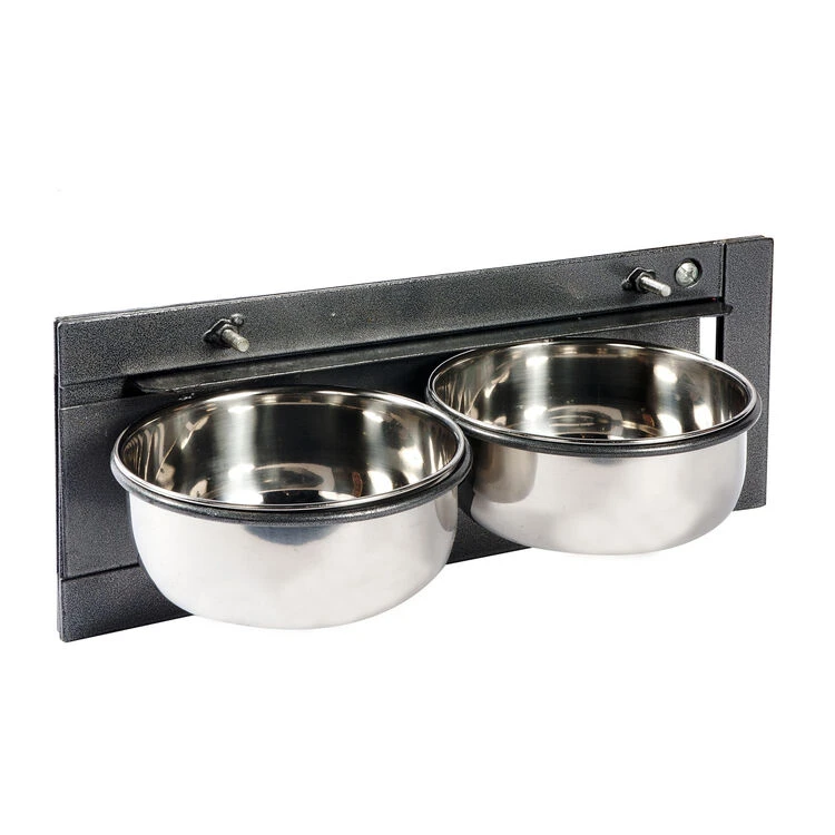 Sky Pet Products Swing Feeder 2 Bowl 5'' 2 Sky Pet Products Swing Feeder 2 Bowl 5'' - Image 2