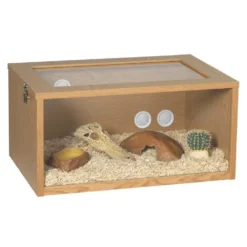 Monkfield Tall Reptile Terrainium - 24 Inch Oak