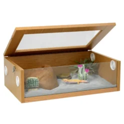 Monkfield Terrainium Large Reptile Vivarium - 24 Inch Oak