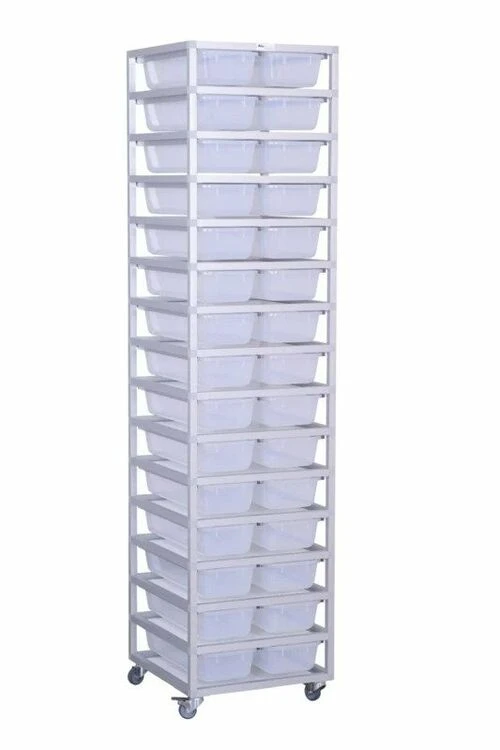 Aluracks V18 Aluminium Reptile Rack (2 Wide - 15 Levels) 1 Aluracks V18 Aluminium Reptile Rack (2 Wide - 15 Levels)