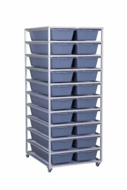 Aluracks FB40 Aluminium Reptile Rack (2 Wide - 10 Levels)
