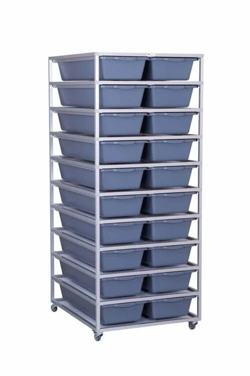 Aluracks FB40 Aluminium Reptile Rack (2 Wide - 10 Levels) 1 Aluracks FB40 Aluminium Reptile Rack (2 Wide - 10 Levels)