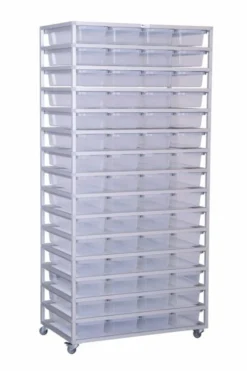 Aluracks LP19 Aluminium Reptile Rack (4 Wide - 15 Levels)