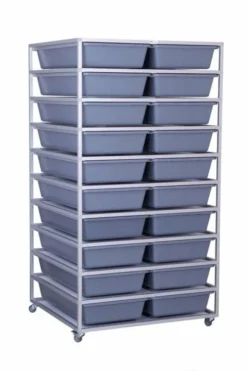 Aluracks FB70 Aluminium Reptile Rack (2 Wide - 10 Levels)