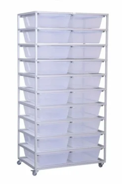 Aluracks V28 Aluminium Reptile Rack (2 Wide - 10 Levels)