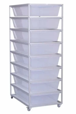 Aluracks LP100 Aluminium Reptile Rack (1 Wide - 8 Levels)