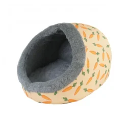 Snuggles Carrot Plush Hooded Bed 35 X 34 X 25cm