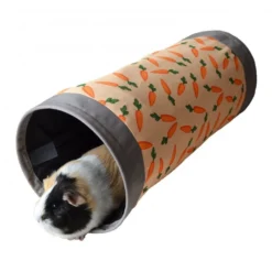 Snuggles Carrot Fabric Tunnel 50 X 22 X 22cm