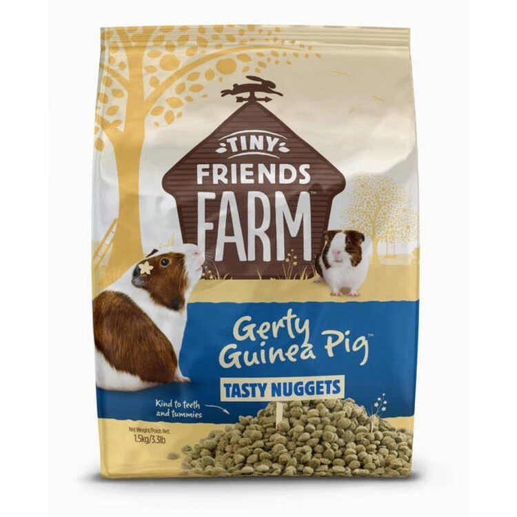4 X Tiny Friends Farm Gerty Guinea Pig Tasty Nuggets 1.5kg 1 4 X Tiny Friends Farm Gerty Guinea Pig Tasty Nuggets 1.5kg